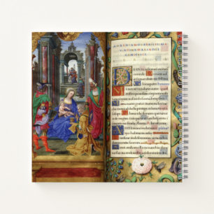 Christmas Nativity Scene Renaissance Old Book