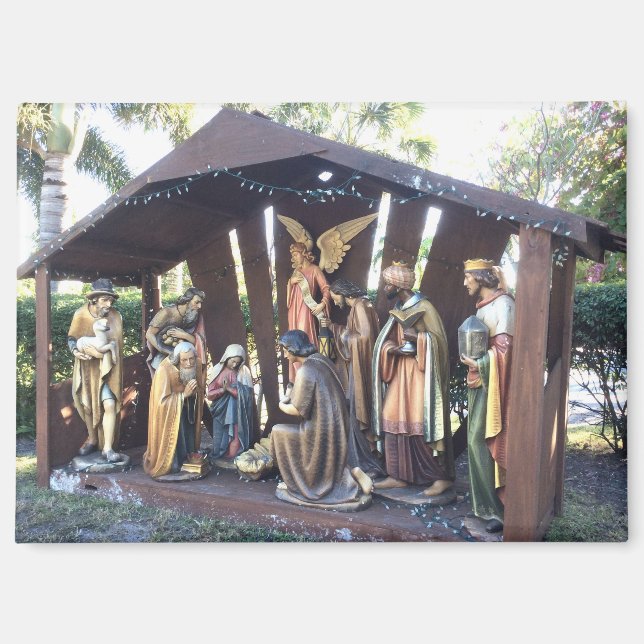 Christmas Nativity Scene. Sanibel Is., USA.  Magnet (Front)