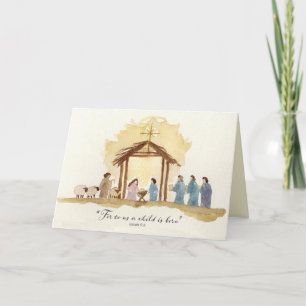 Christmas Nativity Scripture Isaiah Bethlehem Card