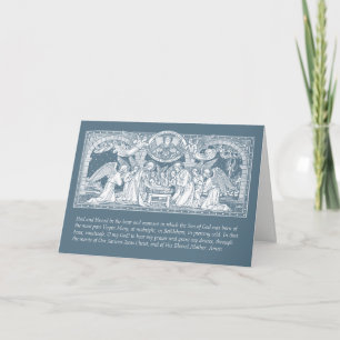 Christmas Nativity St. Andrew Novena Prayer  Holiday Card