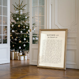 Christmas Nativity Story Matthew 1:21 Print