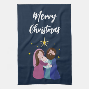 Christmas Nativity Tea Towel