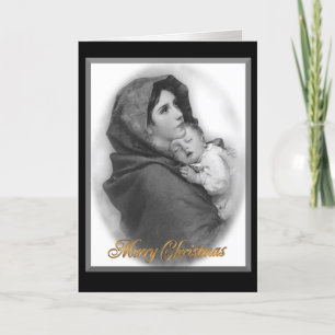 Christmas nativity The Modonna religious card