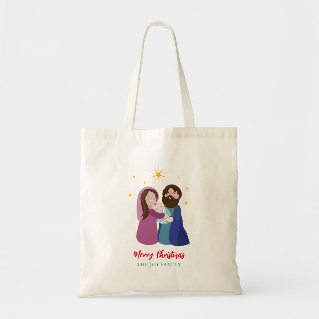 Christmas Nativity Tote Bag (Front)
