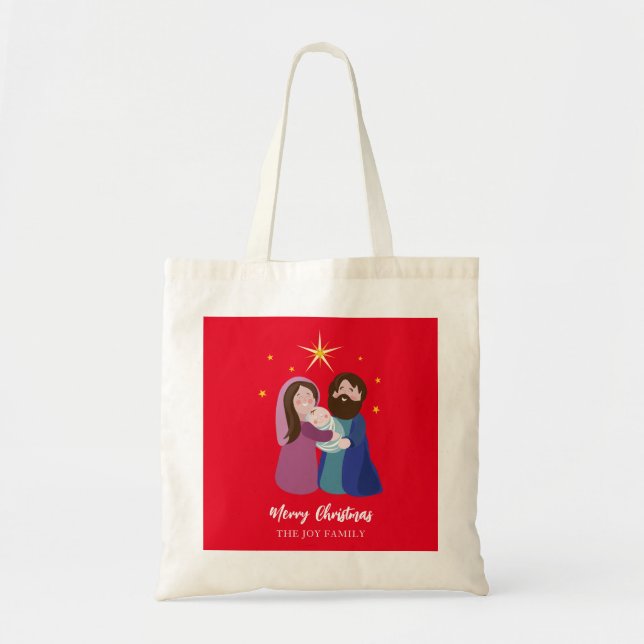 Christmas Nativity Tote Bag (Front)