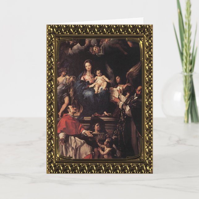 Christmas Nativity - Vintage Fine Art Card (Front)