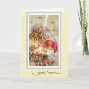 Christmas, Nativity, Virgin Mary, Christ Child, Holiday Card