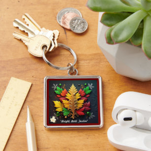"Christmas Nature Bliss" Key Ring