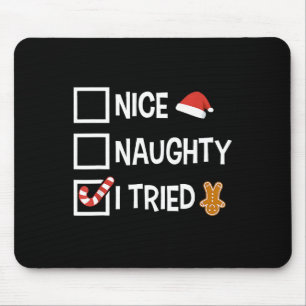 Christmas Naughty List Mouse Pad
