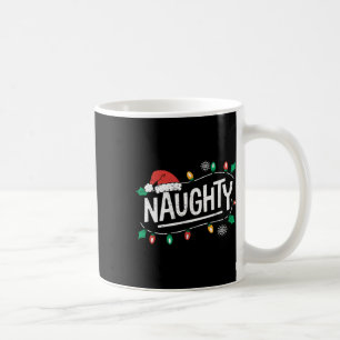 Christmas Naughty Nice Matching Funny Xmas Couple  Coffee Mug