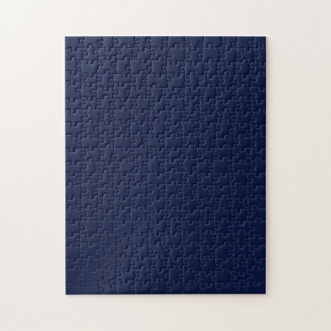 Christmas navy, solid navy, deep navy, plain navy jigsaw puzzle (Vertical)