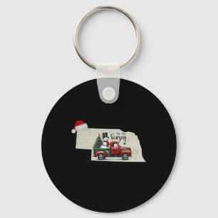 Christmas Nebraska Xmas State Map Nebraska Christm Key Ring