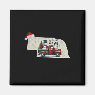 Christmas Nebraska Xmas State Map Nebraska Christm Magnet