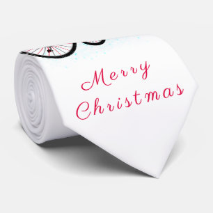 Christmas Neck Tie Gift Gnome with Bike and Gifts
