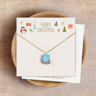 Christmas Necklace  Logo Display Card