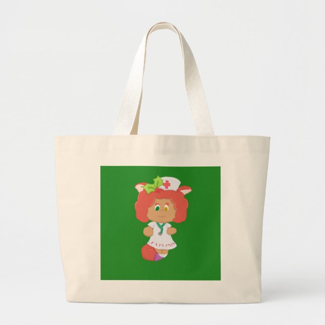 Christmas Neko Green Jumbo Tote Bag (Front)