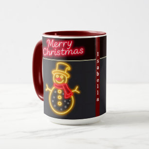Christmas Neon Modern Holiday Collection Mug