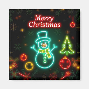 Christmas Neon Popular Holiday Collection Magnet