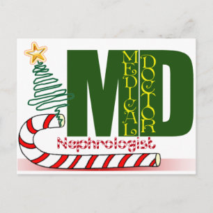 Christmas Nephrologist - Physician Specialist Holiday Postcard
