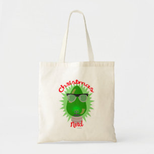 Christmas Nerd Holiday Lightbulb Tree Festive Tote Bag