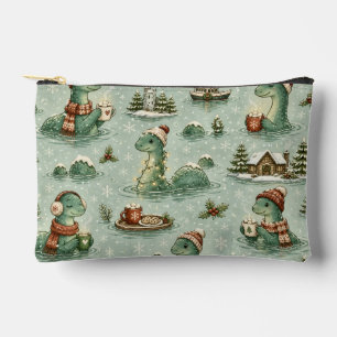 Christmas Nessie Loch Ness Monster Cosy Cryptids  Accessory Pouch