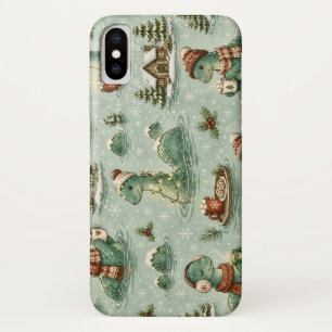Christmas Nessie Loch Ness Monster Cosy Cryptids iPhone X Case