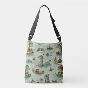 Christmas Nessie Loch Ness Monster Cosy Cryptids Crossbody Bag