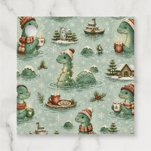 Christmas Nessie Loch Ness Monster Cosy Cryptids  Favour Tags