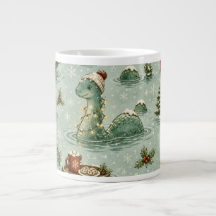 Christmas Nessie Loch Ness Monster Cosy Cryptids Large Coffee Mug