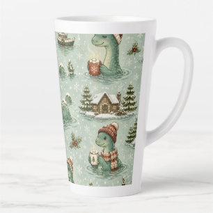 Christmas Nessie Loch Ness Monster Cosy Cryptids Latte Mug