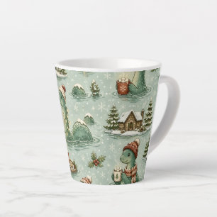 Christmas Nessie Loch Ness Monster Cosy Cryptids Latte Mug