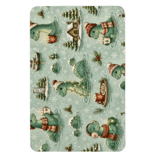Christmas Nessie Loch Ness Monster Cosy Cryptids Magnet