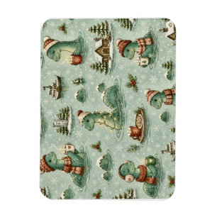 Christmas Nessie Loch Ness Monster Cosy Cryptids Magnet