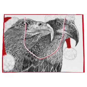 CHRISTMAS NEST HARRIET + M WAITING FOR SANTA LARGE GIFT BAG