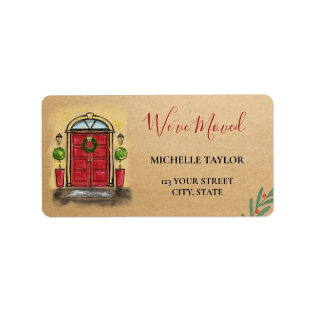 Christmas New Home Christmas Holiday Label (Front)
