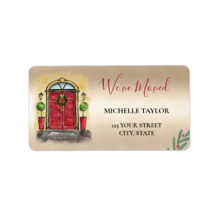Christmas New Home Christmas Holiday Label