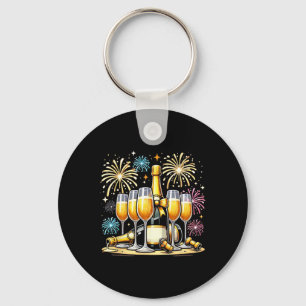 Christmas New Year Champagne Gl Coquette Bottle Fi Key Ring