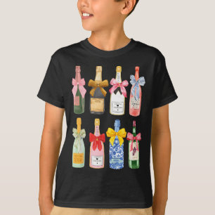 Christmas New Year Champagne Gl Coquette Bottle  T-Shirt