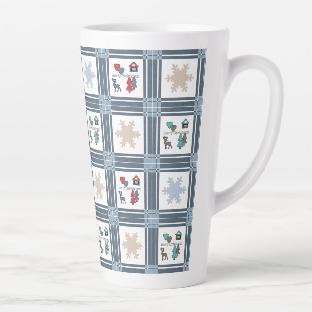 Christmas, new year, deer latte mug (Right)