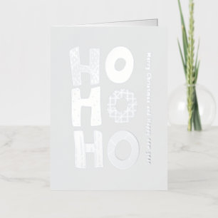 Christmas & New year Folded Foil Greeting Card