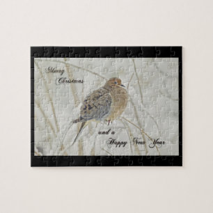 Christmas & New Year Greeting - Mourning Dove Jigsaw Puzzle