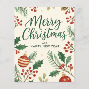 Christmas & New Year Holiday Card