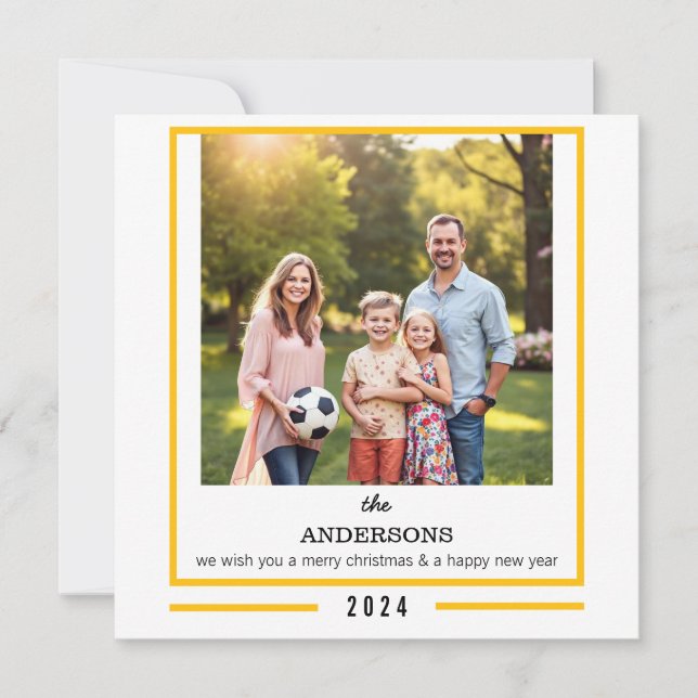 Christmas New Year Holiday Card (Front)