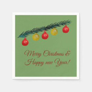 Christmas, New Year Napkin