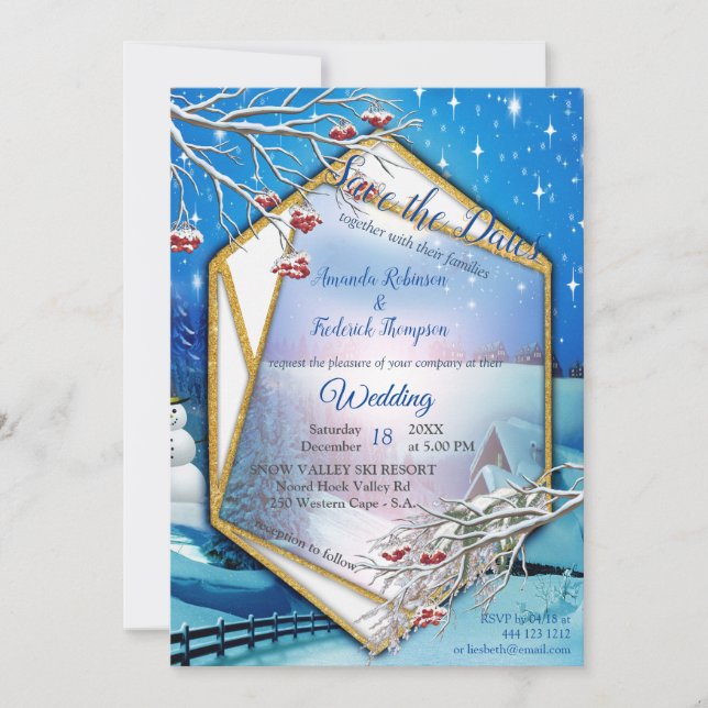 Christmas & New Year of 2024 Invitation (Front)