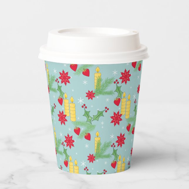 Christmas , new year pattern. paper cups (Front)
