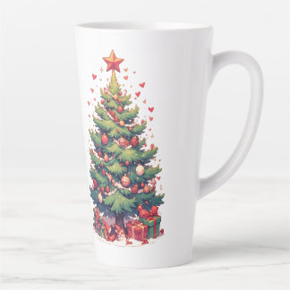 Christmas, New Year, Santa Claus Latte Mug