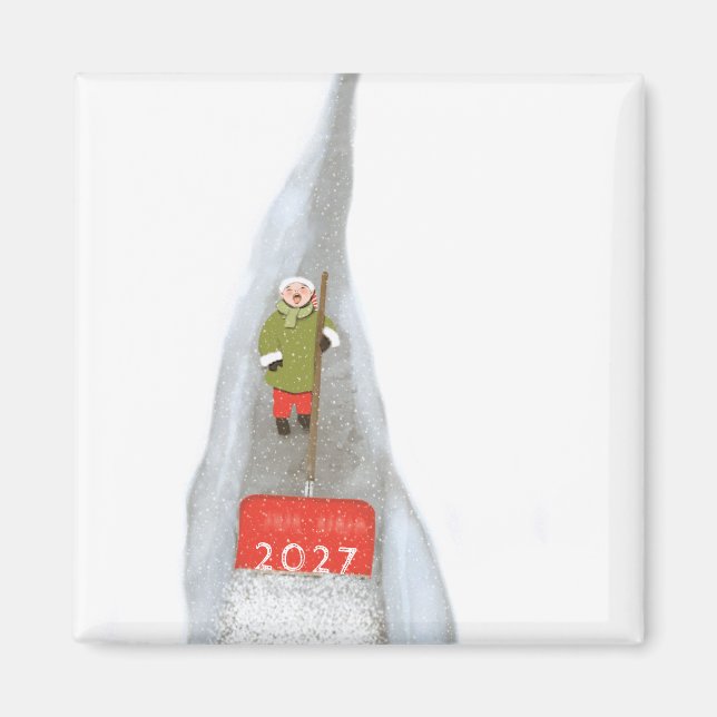Christmas New Year's Day Magnet (Front)