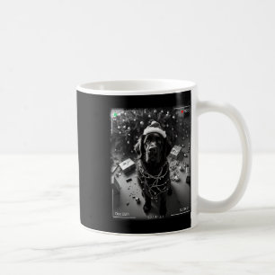 Christmas Newfoundland Dog Caught On Camera  Coffee Mug