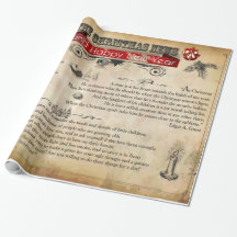 Christmas News Glossy Wrapping Paper, 30" x 6'